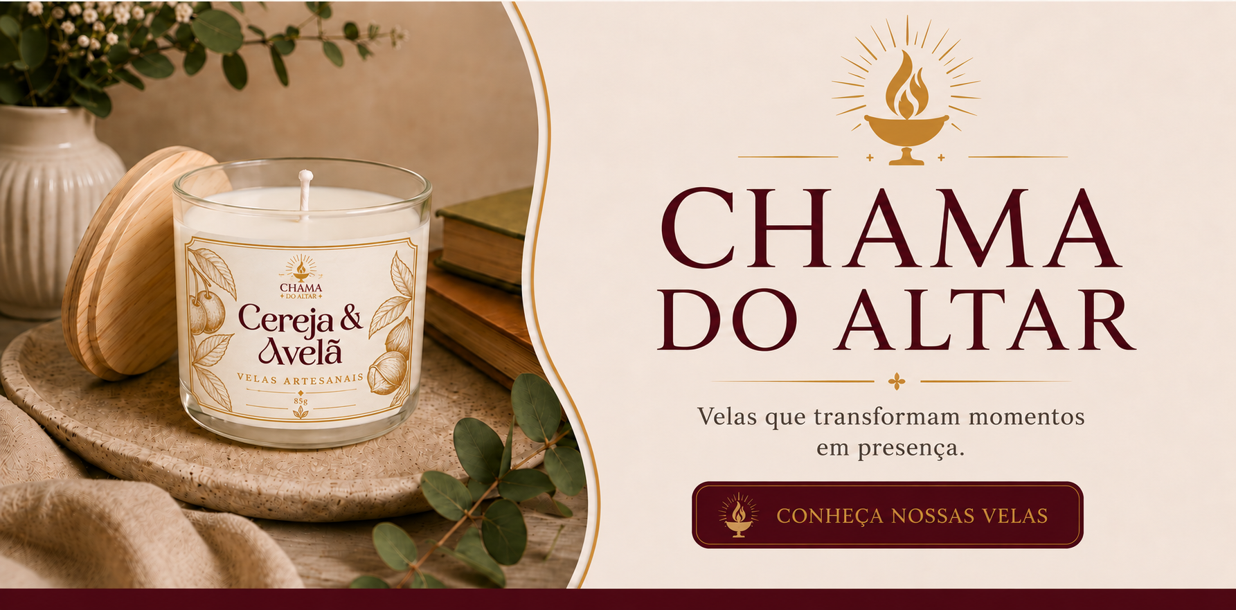 Chama do Altar — velas artesanais