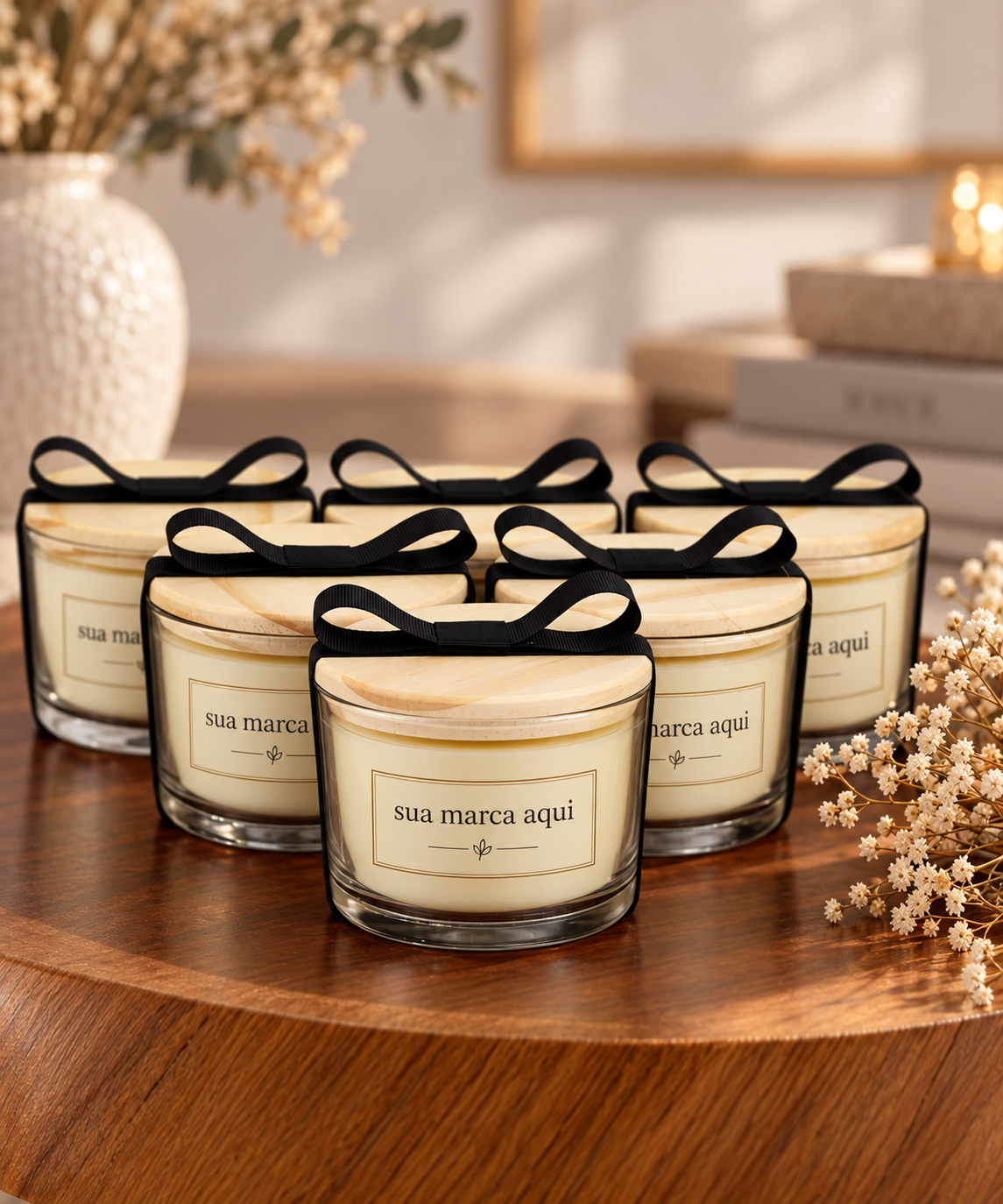 Velas com sua marca